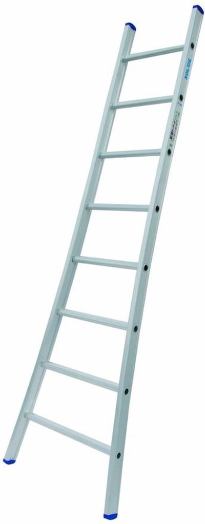 Solide Enkele Uitgebogen Ladder - 1x8 Sporten | Bestel nu