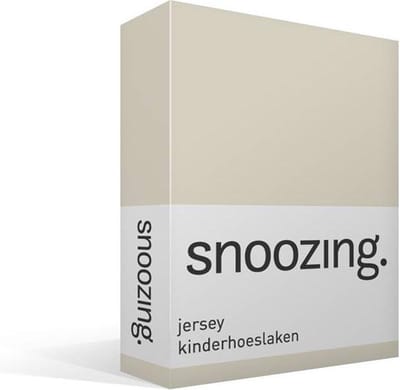 Snoozing Gebreide Katoen - Kinderhoeslaken - Wiegje - 40x80 cm - Hemel