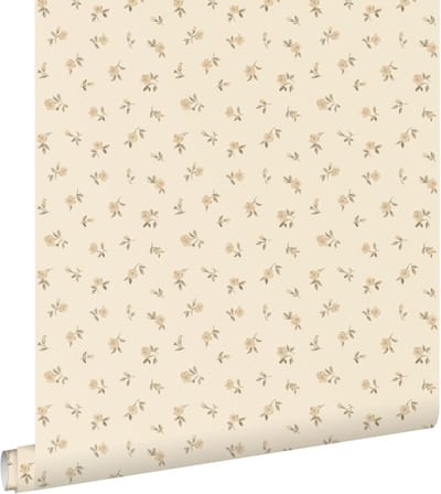 ESTAhome behang vintage bloemetjes geel - 50 x 900 cm - 132220