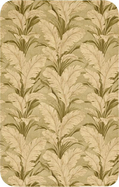 WC mat 50x80 cm - Antislip - Palmbladeren - Klassiek - Groen - Toiletmat - Vloermat - Douchemat - Toilet tapijt - Toiletmatten
