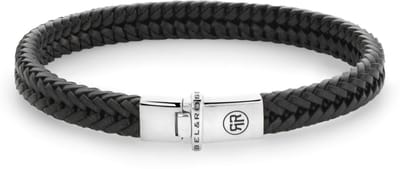 Rebel & Rose armband Small Braided Apollo Black RR-L0172-S
