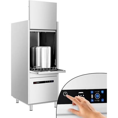 GGM Gastro Doppelwandige Topfspülmaschine - Touch - 16,7 kW - mit Reiniger- & Laugenpumpe