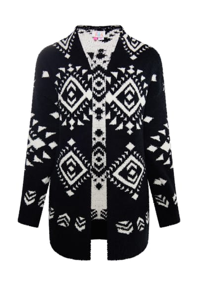 IZIA Vest Dames zwart en wit
