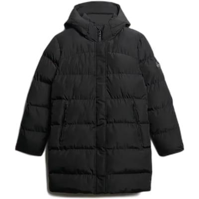 Superdry - Sports halflange pufferjas met capuchon - Dames - Gewatteerde jassen