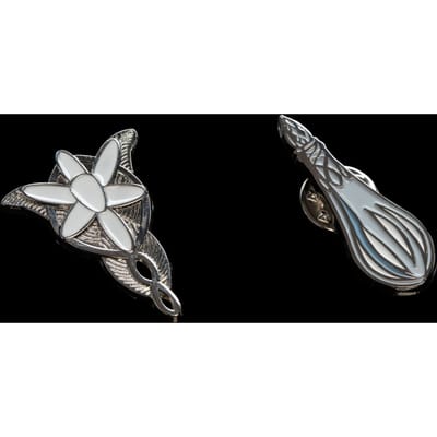 Weta Workshop Lord of the Rings Collectors Pins 2-Pack Evenstar & Galadriel's Phial