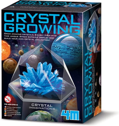 4M Wetenschap En Spel - Groei Kristallen - Ruimte - Crystal Growing - Blauw - 10 Jaar