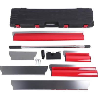 Gipsplaten Stucmes Set 30cm 50cm 80cm Schraper 0.3mm 0.5mm Bladen Verlengsteel Kit voor red