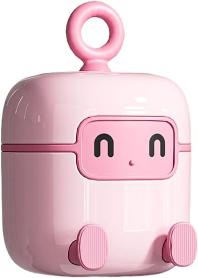 Herbruikbare Pluisroller - Lijmroller Kleding - Dierenharen Verwijderen - Wasbaar & Navulbaar - Compact Ontwerp - Roze