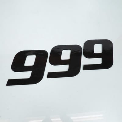3 autocollant stickers numéro de course chiffre 9 noir 200x185mm pour moto cross