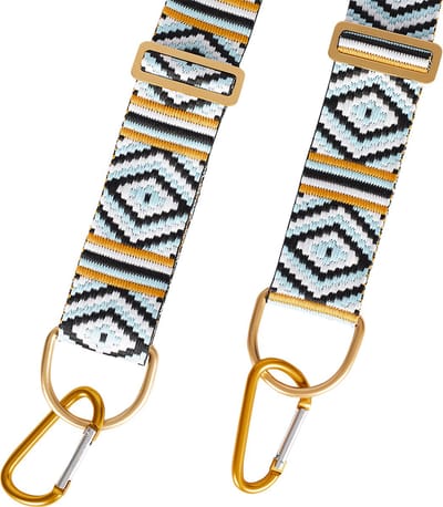 Tassenriem | Blauw, wit en zwart