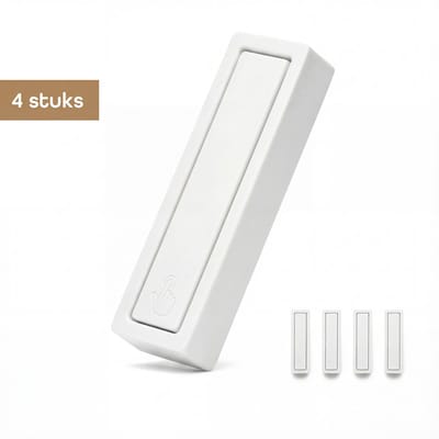 Baulk® - Ophanghaken – Jashaak – Muurhaak – Multifunctioneel – Buiten & binnen – Tot 15Kg – Minimalistisch – Wit – Klein – RVS – Modern - 4 stuks