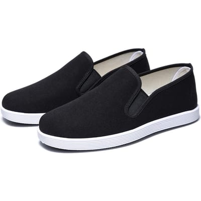 Nieuwe Herenschoenen Oude Peking Stoffen Schoenen Ademend Comfortabel Zachte Zool Canvas Schoenen Sterke Stoffen Zolen Instapper Platte Stoffen Schoenen Heren 43