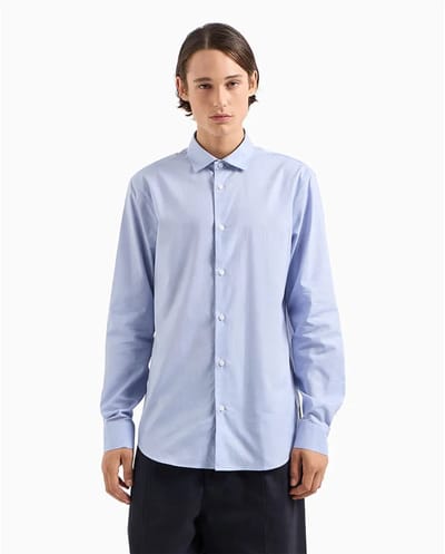 Armani Exchange 6dzc22-zn5sz Overhemd Met Lange Mouwen Blauw XS Man
