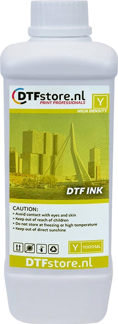 DTF Inkt - 1 liter - Geel - DTF overdracht - DTF printer - High density - Luneno
