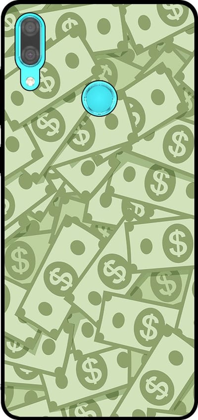 Smartphonica Telefoonhoesje Geschikt voor Huawei Y7 (2019) met Geld Opdruk - TPU Backcover Case With Money Design geschikt voor Huawei Y7 (2019)