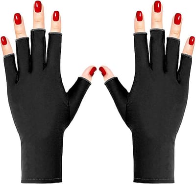 UV-beschermende handschoenen voor UV-licht/UV-lamp 1 paar Zwart