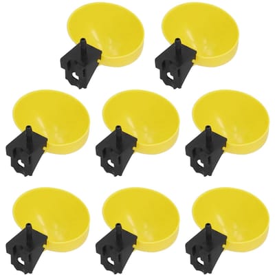 8 Stuks Kippenwaterbak PP Kunststof Professionele Roestvrije Kippendrinkbak voor Veehouderij Type 2