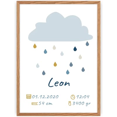 Geboortehoroscoop Yellow Tipi Rain of Happiness