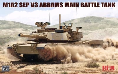 Rye Field Model Modelbouwpakket Militaire voertuigen - 5104 M1A2 SEP V3 Abrams - Main Battle Tank Plastic - 1:35 - Modelbouw