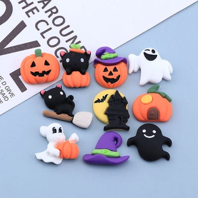 TLVX 10 stuks Halloween Magneten 3D / Leuke Koelkast Magneten / Sterke Foto Magneet / Speel- en Leer Magneten / School / Whiteboard / Spook / Pompoen / Spoken / Heksen Bezem / Notitie / Memo bord / Schoolbord / Magnetisch / Enge Magneetjes