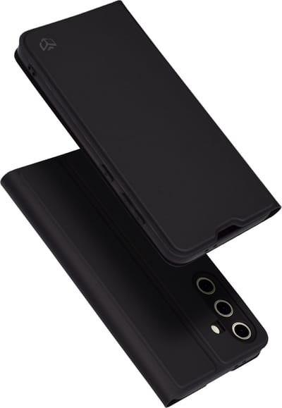 Hoesje geschikt voor Samsung Galaxy S24 FE - Techsuit Magskin Book Wallet Case - Zwart