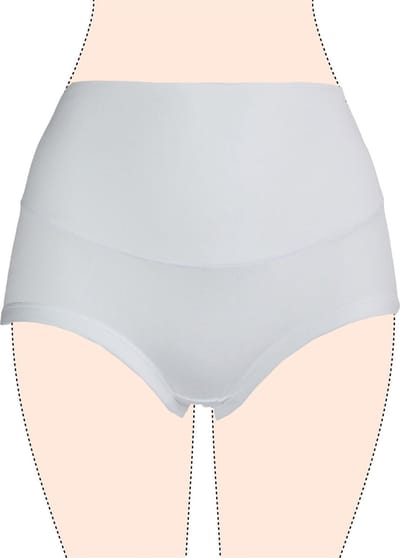 Dames slips 3 pack hoog model wit XL