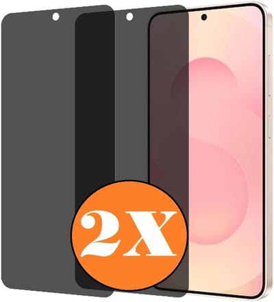 Geschikt voor Samsung Galaxy S25 Edge screenprotector Privacy - 2 Stuks - Full screen protector tempered glass - gehard glas voor Geschikt voor Samsung S25 Edge