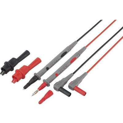 VOLTCRAFT TL 88-4 Veiligheidsmeetsnoerenset Banaanstekker 4 mm Testpunt 1.80 m Zwart, Rood 1 set(s)