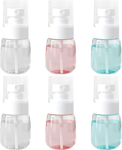 Mini Sprayfles 30 ml - Transparante Atomizer voor Fijnnevel, Perfect voor Parfum, Refill en Water - Set van 6