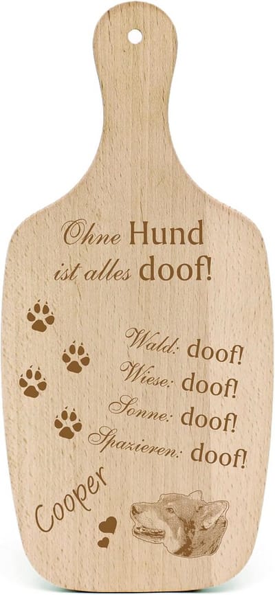 Hondenschild Cadeau Noorse Elkhond - Opmerking: "Volledig Dof" - Honden Accessoires en Decoratie