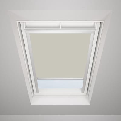 Timlux Verduisterend Rolgordijn voor KeyLITE Starlite Maat 78x118 -Beige-