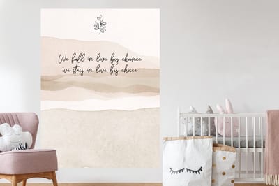Muurstickers - Sticker Folie - Quotes - Spreuken - Liefde - We fall in love by chance, we stay in love by choice - 120x160 cm - Plakfolie - Muurstickers Kinderkamer - Zelfklevend Behang XXL - Zelfklevend behangpapier - Stickerfolie