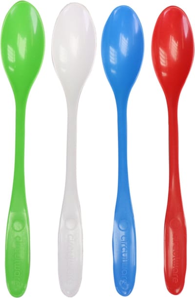 Sorbetlepels herbruikbaar "Circulware", PP 17,5 cm verschillende kleuren (100 stuks)