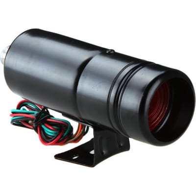 Verstelbare toerenteller 1K-11K RPM Tachometer Aluminium Schakellicht Blauw/Rood LED-licht Zwart oppervlak rood