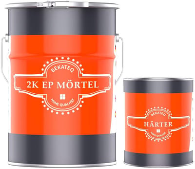 BEKATEQ 2K reparatiemortel BK-150EP, 5kg I Voegmortelset op basis van epoxyhars met verharder I Voor binnen & buiten I Vulmiddel op basis van giethars voor beton, hout, chape, metaal, tegels