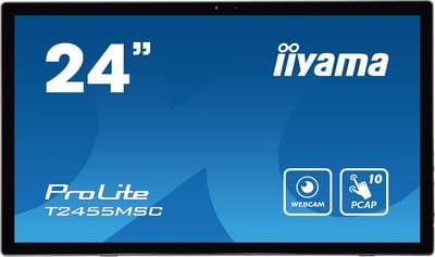Touchscreen Monitor - Aanraakscherm Display - Interactieve Presentaties - Full HD Resolutie - 23.8 Inch - Zwart