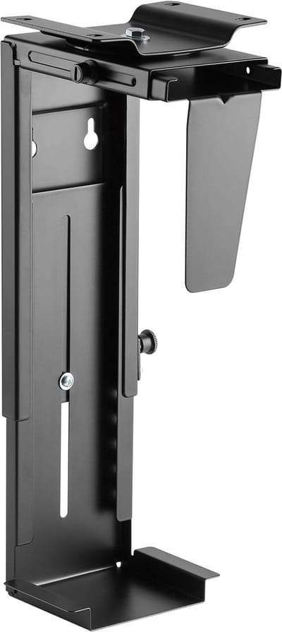 CAVO Desktop PC Houder CH-360-S 360° draaibaar zwart verstelbaar voor computers tot 88 x 533 mm en 10 Kg gewicht Desktop steun van SOTECH