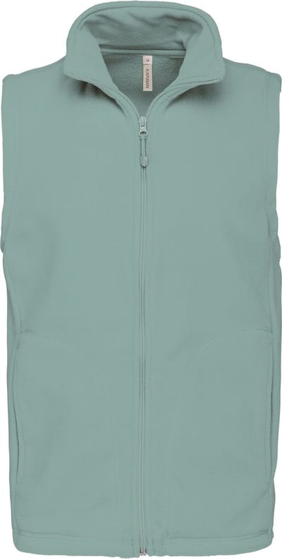 Fleecebodywarmer 'Luca' merk Kariban maat S Sage Green