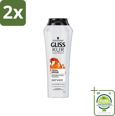 Gliss Kur - Shampoo - Vrouwen - Hydraterende Verzorging - 250 ml - Voordeelverpakking - 2 stuks - Schwarzkopf Gliss Kur Shampoo - Hydraatend haar