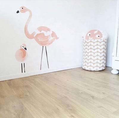 Muursticker | Flamingo | Moeder en Baby | Wanddecoratie | Muurdecoratie | Slaapkamer | Kinderkamer | Babykamer | Jongen | Meisje | Decoratie Sticker