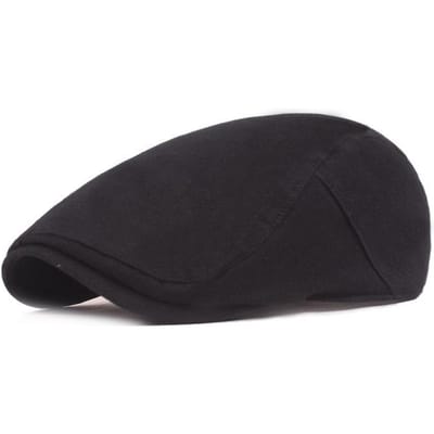 Japanse En Koreaanse Pet  Literaire Jeugd Voorwaartse Hoed  Dameshoed  Nostalgische Retro Baret  Effen Kleur Dameshoed 56-58cm 56-58cm black