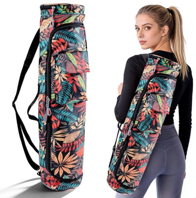 Rugzak - Yogamat Tas -Yogamattas met twee zijvakken voor het scheiden van natte en droge spullen - verstelbare schouderriem - geschikt voor het vervoeren van yogamatten - pilatesmatten of fitnessmatten
