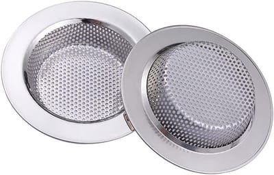 Set van 2 RVS Zeefpluggen voor Keukensyfon en Doucheputje - Anti-Verstoppingsfilter