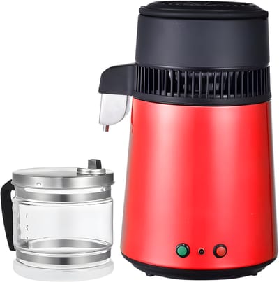 Waterdistilleerder 4L 750W - 1L per Uur - Inclusief Glazen Kan - Voor Thuisgebruik