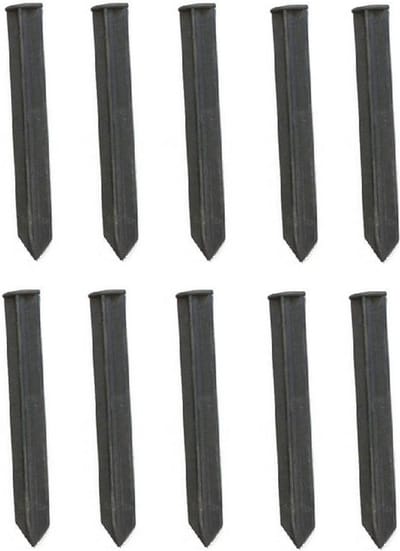 Set van 50 plastic Grondankerss 25cm x 3cm | Borderrand | Gazonrand | Kantopsluiting
