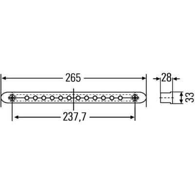 Remlicht HELLA 2DA959 071-787