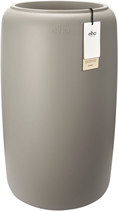 Elho Amber Beads Large 40 - Bloempot voor Binnen & Buiten - 100% Gerecycled Plastic - Ø 39.2 x H 65.7 cm - Balanced beige