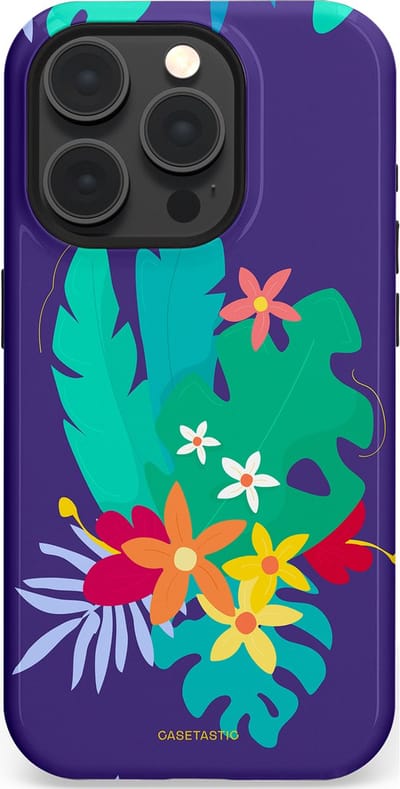 Casetastic Hoesje Geschikt voor Apple iPhone 15 Pro Magsafe - Stijlvolle Beschermende Duo-layer Case - Surfplant