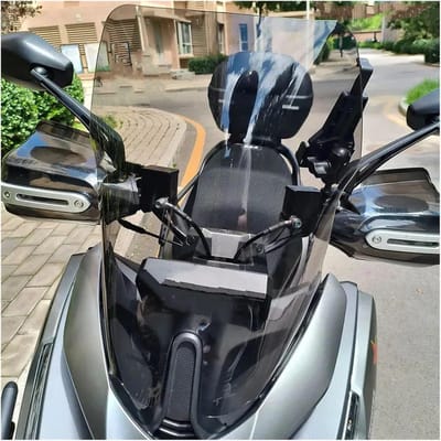 Scooter Windscherm - Voorruit Vizier - Comfortabel Rijden - Vermindert Windgeruis - 1 kg - Lichtzwart