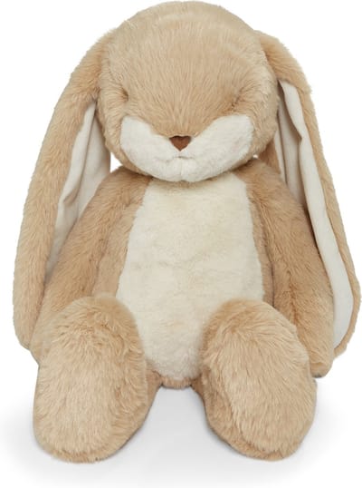 Bunnies By The Bay Floppy Nibble Konijn - Knuffeldier - Knuffel voor kinderen - Geborduurde details - Amandel - 52 cm